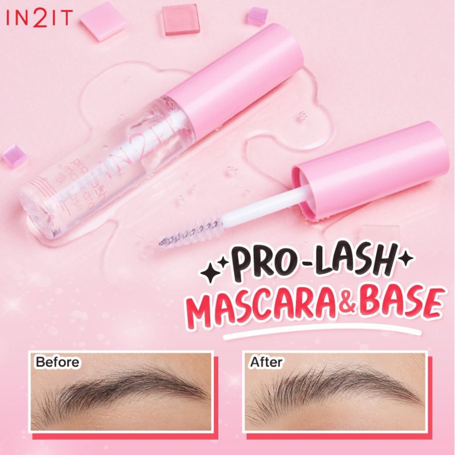 IN2IT Pro-Lash Mascara & Base (PLM11) มาสคาร่าใส เหมือนมีเซรั่มบำรุงขนตา ขนคิ้วในตัว เพราะอัดแน่นด้วยโปรวิตามิน B5 ที่ช่วยให้เส้นขนแข็งแรงไม่ร่วงง่าย