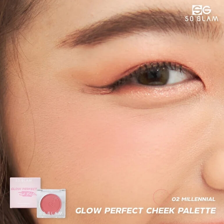 So Glam,So Glam Glow Perfect Cheek Palette,Glow Perfect Cheek Palette, บลัชออนเนื้อ ครีมโมจิ,บลัชเนื้อครีม,บลัชออน